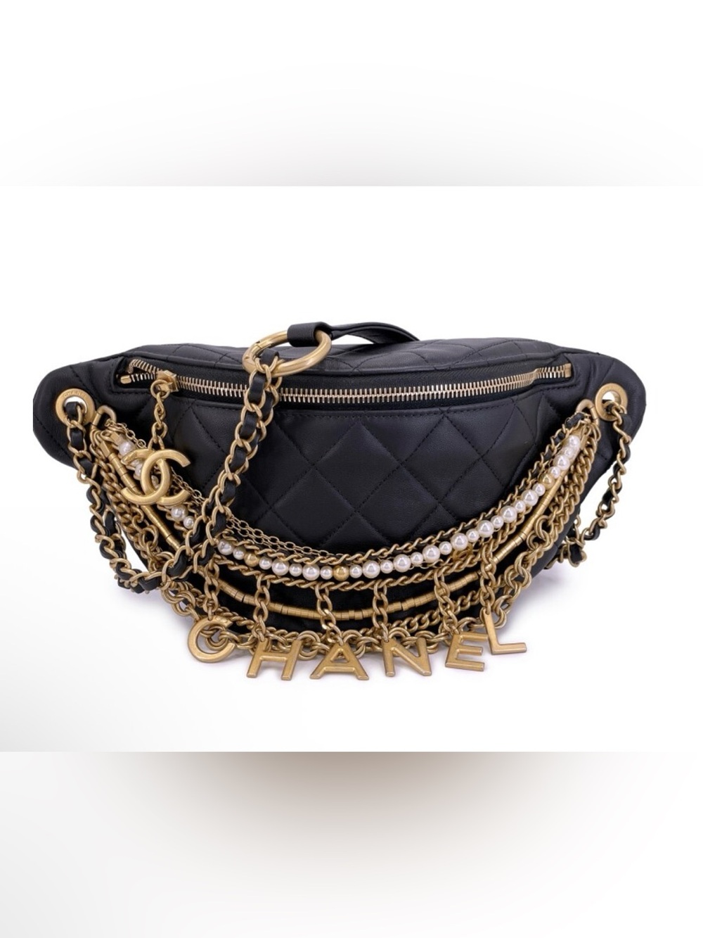 CHANEL All about chains waist belt Ltd-edition  Quilted bag collectors piece!